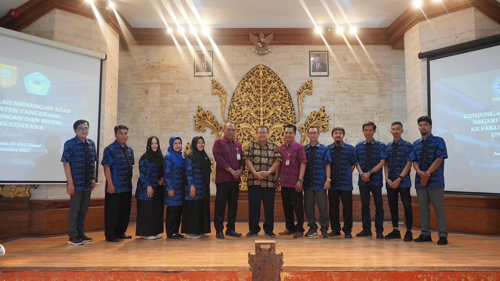 FEB Unud Receives SMA Negeri 4 Tangerang Regency