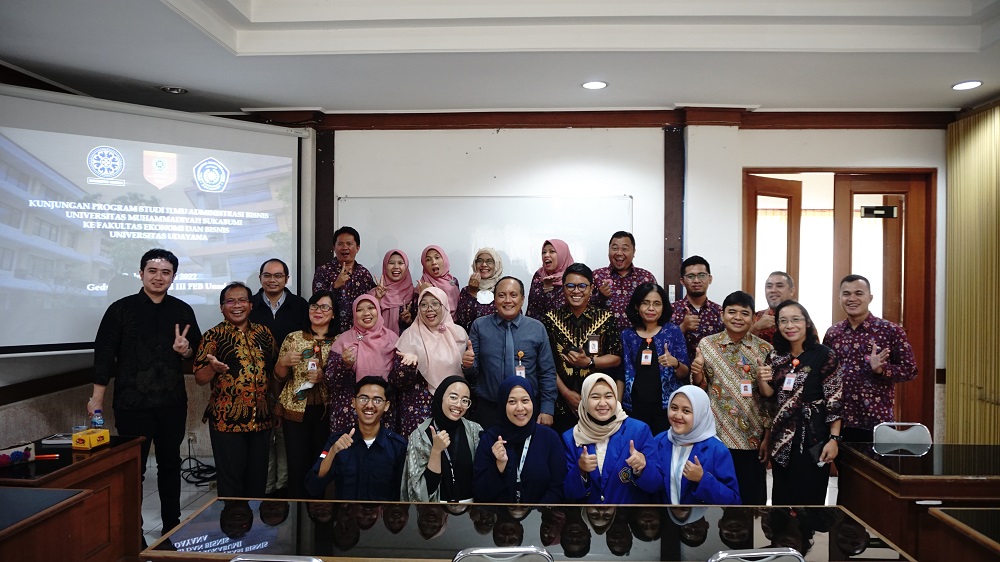 FEB Unud Terima Lawatan Fakultas Ilmu Administrasi dan Humaniora Universitas Muhammadiyah Sukabumi
