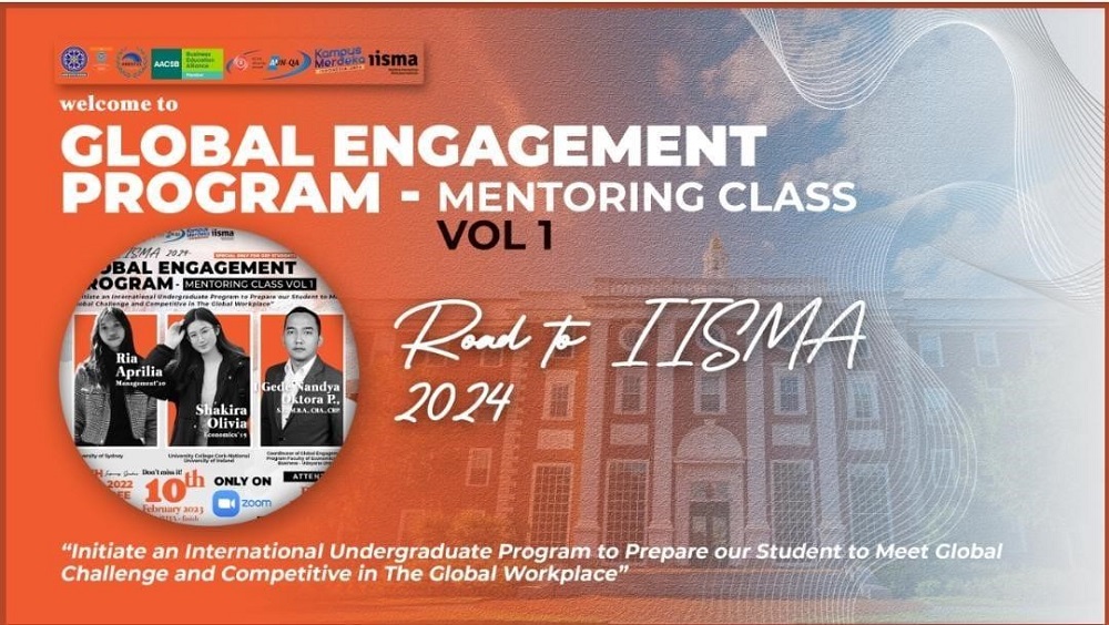 The Global Engagement Program (GEP) of the Faculty of Economics and Business, Udayana University conducted Mentoring Vol.1