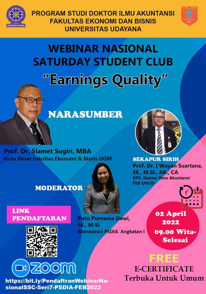 National Webinar Saturday Student Club (SSC) 
